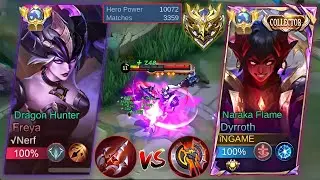 DYRROTH VS FREYA🔥| EXPLAINED TUTORIAL BEST BUILD FOR SUSTAINABILITY & LIFESTEAL!