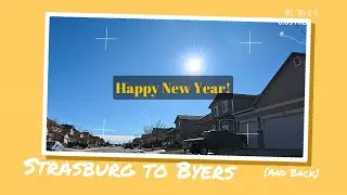 New Year's Day Ride from Strasburg to Byers, Colorado (and Back)