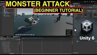 Unity 6 (2026) Tutorial: Create Monster Attack Script with Animations | Jump & Bite AI System