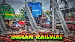 Malgari Train with double engine ● Indian Railway ● Bidhannagar Road Railway Station
