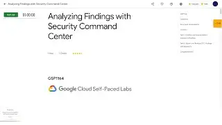 Qwiklabs | Analyzing Findings with Security Command Center [GSP1164]