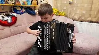 " Как пчёлка " на баяне.