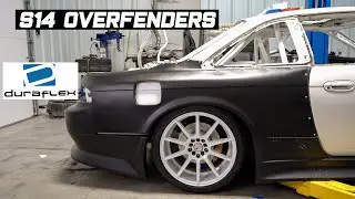 S14 Drift Car Duraflex Overfender Install WIDEBODY
