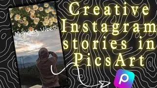 Unique Instagram Story Tutorial In PicsArt 🕷️🕸️