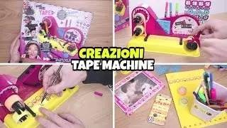 CREAZIONI con la TAPE MACHINE: decoriamo con i NASTRI ADESIVI fai da te