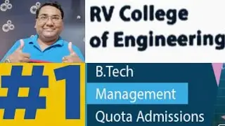 RVCE Bangalore|Management quota seat fees|Direct admissions|fee structure|RV College of engineering