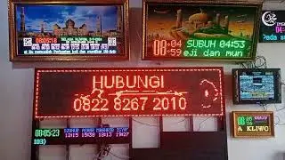 running text 3x6 panel p10 singel color