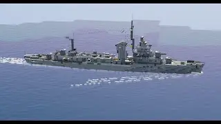 Minecraft USS Sims Destroyer Timelapse