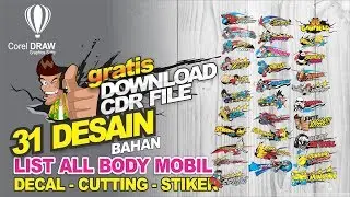 31 3D all body sticker design - FREE DOWNLOAD - FILE COREL DRAW