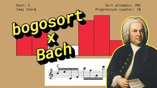Bogosort Sheds Bach's Prelude in C Major (BWV 846) Until it Sorts the List