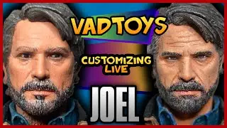 Customizing Live - The Last of Us Part 2 Joel Custom Figure Repaint How to Paint