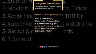 Death of a Bollywood | End of the Hindi Film Industry