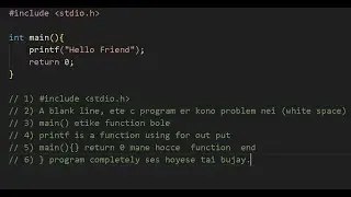 c program syntax