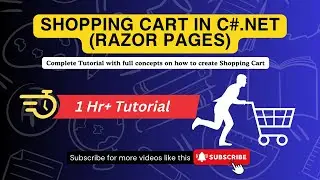 Shopping cart in C#.NET | Razor Pages | Complete Project with code | Dotnet 8