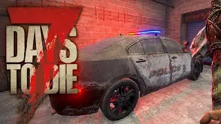 7 Days to Die 008 | Polizeiauto aufbrechen will gelernt sein | 7d2d Gameplay Alpha 21