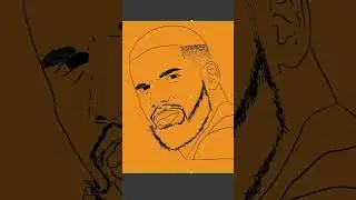 Drake - Vector Art İllustrator (How to Make Vector Art - İllustration Tutorial) #shorts #vexelart
