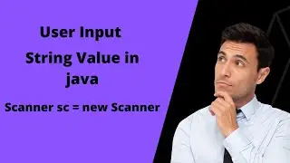 How to user input string value in  java