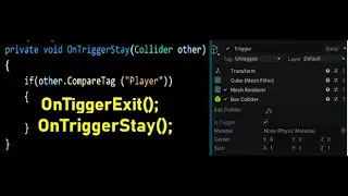 How to use OnTriggerStay || Exit Function || Unity 3D Tutorial Collision Detection||Hindi