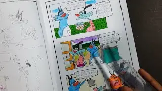 oggy and the cockroaches hand made comic book / funny handmade comic book