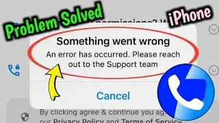 Something went wrong An error has occurred. Please reach out to the Support team iPhone 