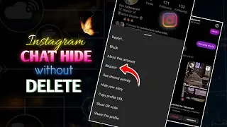 How to hide Instagram chat without deleting 2024 || Instagram chat hide!!