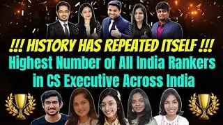 🔥History Has Repeated Itself🥇Highest Number of AIRs in CS Executive Across India⭐Exclusive Interview