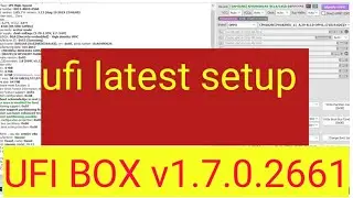 ufi box latest setup UFI BOX v1.7.0.2661👌 ufi ufs bug fix👍🏼