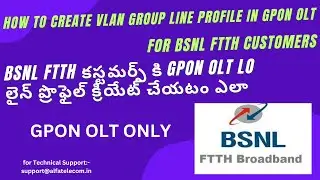 How to create Line profile Telugu !! How to create a bsnl Line profile in Netlink GPON OLT
