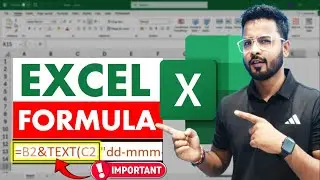 Excel Tutorial for Beginners : TEXT Formula in Excel | Microsoft Excel 