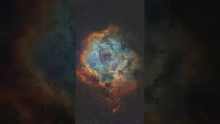 The Rosette Nebula with a MONO Camera! 🔭📸 #astrophotography #astronomy #telescope
