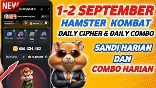 sandi Harian Hamster Kombat Hari Ini 31 Agustus | Combo Harian Hamster Kombat Hari Ini
