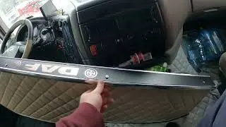 Установка стол-парты в DAF 105.