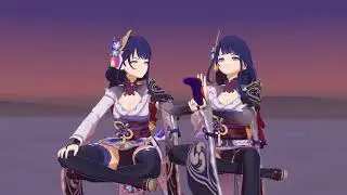 a bunch of genshin impact voice actors play among us animations