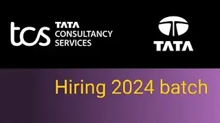 @tcs #hiring #freshers #batch 2024 #nqt #tcsninja #tcsjobs #jobforall #tcs #job #applynow #developer