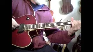 Korean JZ 2 L5 size archtop guitar improvisation   partials with Steve Zook