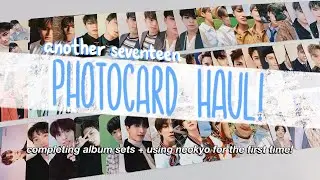 another HUGE seventeen photocard haul ✰ completing album sets + first time using neokyo !!
