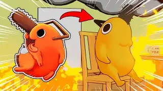 I Turn Chainsaw Man POCHITA into a Chaotic MEME