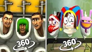 Skibidi Toilet 2 vs THE AMAZING DIGITAL CIRCUS Skibidi Toilet | 360º VR