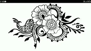 Mind blowing mehndi design in python| Code is in description| #python #shorts #viral