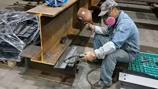 show techniques welding fcaw. plate 5mm. #skillswelding