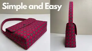 How to Sew a Hand Bag Simple and So Fast | Easy DIY 