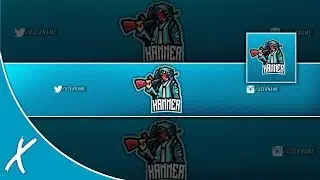 Free YouTube Banner Template | Mafia Mascot | PhotoShop Download