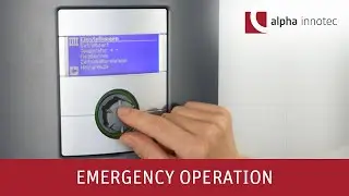alpha innotec Service: Emergency operation with electric heater