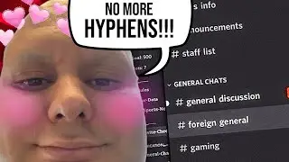 How to get rid of Hyphens in Discord
