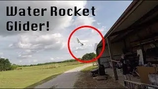 Water rocket fun-Water Rocket on a Glider!