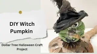 DIY Witch Pumpkin | Dollar Tree Halloween Craft Project