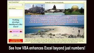 Excel VBA Picture Viewer | Interactive Image Viewer for Tourism Guide