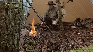 Bushcraft Solo Overnighter | Plough Point Tarp Wild Camping