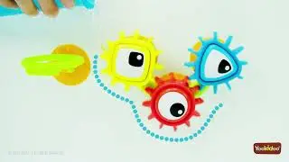 Игрушка для ванны Yookidoo Разноцветные шестеренки