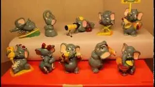 Слоны на пляже из серии Elephants on the beach «Die Funny Fanten im Cluburlaub» 1995, Киндер Сюрприз